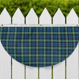 ScotsTee Shop Scottish Lamont Ancient Tartan Non-Pleated Fan Flag Bunting Banner