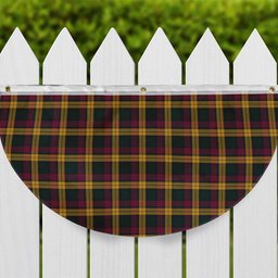 ScotsTee Shop Scottish MacMillan Modern Tartan Non-Pleated Fan Flag Bunting Banner