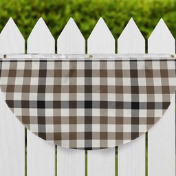 ScotsTee Shop Scottish Hogg Ancient Tartan Non-Pleated Fan Flag Bunting Banner