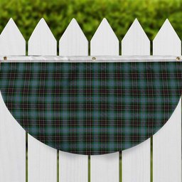 ScotsTee Shop Scottish Hislop Hunting Tartan Non-Pleated Fan Flag Bunting Banner