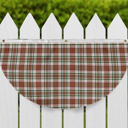 ScotsTee Shop Scottish McAlister Dress Ancient Tartan Non-Pleated Fan Flag Bunting Banner