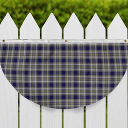 ScotsTee Shop Scottish Livingstone Dress Tartan Non-Pleated Fan Flag Bunting Banner