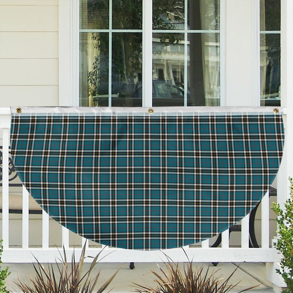 ScotsTee Shop Scottish Thomson Blue Ancient Clan Tartan Non-Pleated Fan Flag Bunting Banner