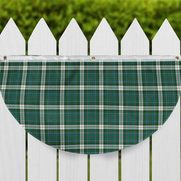 ScotsTee Shop Scottish MacInnes Dress Ancient Tartan Non-Pleated Fan Flag Bunting Banner