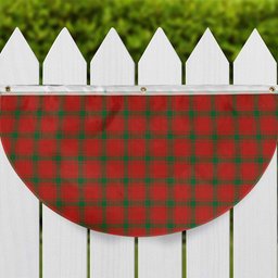 ScotsTee Shop Scottish MacDonald of Sleat Ancient Tartan Non-Pleated Fan Flag Bunting Banner