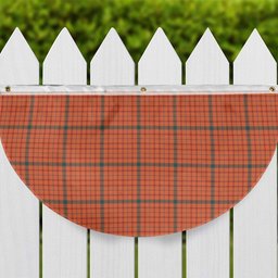 ScotsTee Shop Scottish Ross David Ancient Tartan Non-Pleated Fan Flag Bunting Banner