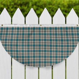 ScotsTee Shop Scottish Livingstone Dress Ancient Tartan Non-Pleated Fan Flag Bunting Banner