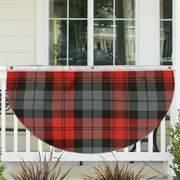 ScotsTee Shop Scottish MacLachlan Weathered Tartan Non-Pleated Fan Flag Bunting Banner
