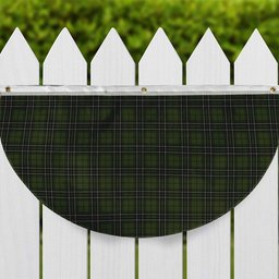 ScotsTee Shop Scottish MacLean Hunting Tartan Non-Pleated Fan Flag Bunting Banner