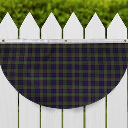 ScotsTee Shop Scottish MacLellan Modern Tartan Non-Pleated Fan Flag Bunting Banner