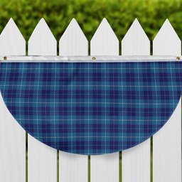 ScotsTee Shop Scottish Manx Cornaa Tartan Non-Pleated Fan Flag Bunting Banner