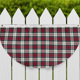 ScotsTee Shop Scottish Rose Dress Modern Tartan Non-Pleated Fan Flag Bunting Banner