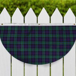 ScotsTee Shop Scottish MacTaggart Johnstons Tartan Non-Pleated Fan Flag Bunting Banner