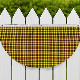 ScotsTee Shop Scottish Jardine Modern Tartan Non-Pleated Fan Flag Bunting Banner