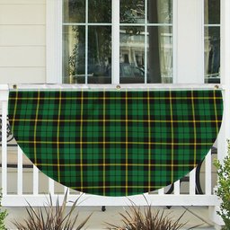 ScotsTee Shop Scottish Wallace Hunting Green Tartan Non-Pleated Fan Flag Bunting Banner