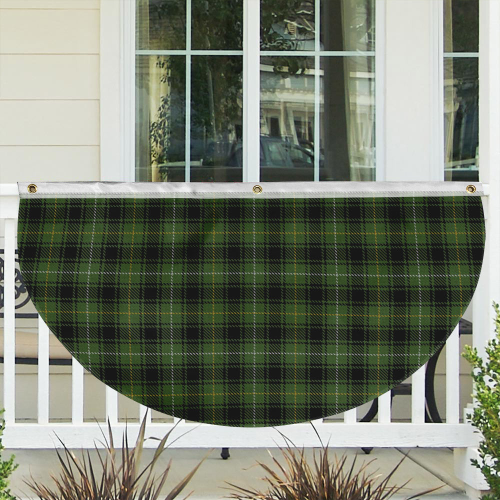 ScotsTee Shop Scottish McIver Hunting Tartan Non-Pleated Fan Flag Bunting Banner