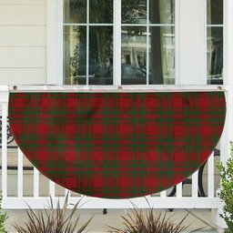 ScotsTee Shop Scottish McKintosh Red Tartan Non-Pleated Fan Flag Bunting Banner