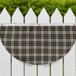 ScotsTee Shop Scottish MacKellar Dress Tartan Non-Pleated Fan Flag Bunting Banner