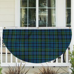 ScotsTee Shop Scottish Stevenson Hunting Red Stripe Tartan Non-Pleated Fan Flag Bunting Banner