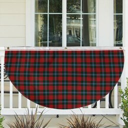 ScotsTee Shop Scottish Livingstone MacLay MacLeay Tartan Non-Pleated Fan Flag Bunting Banner