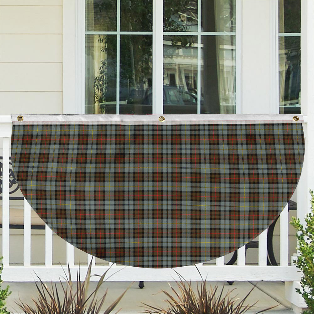 ScotsTee Shop Scottish McLeod of Harris Weathered Tartan Non-Pleated Fan Flag Bunting Banner