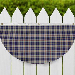 ScotsTee Shop Scottish MacRae of Conchra Tartan Non-Pleated Fan Flag Bunting Banner