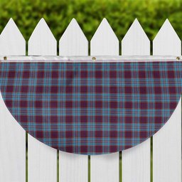 ScotsTee Shop Scottish Royal Canadian Air Force Modern Tartan Non-Pleated Fan Flag Bunting Banner