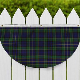 ScotsTee Shop Scottish Mulholland Tartan Non-Pleated Fan Flag Bunting Banner