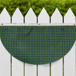 ScotsTee Shop Scottish MacMillan Hunting Ancient Tartan Non-Pleated Fan Flag Bunting Banner