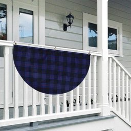 ScotsTee Shop Scottish McCoy Blue Tartan Non-Pleated Fan Flag Bunting Banner