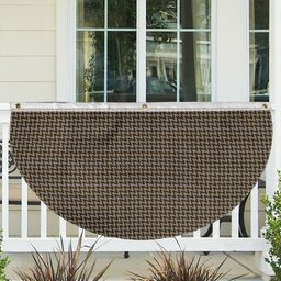 ScotsTee Shop Scottish Shepherd Brown & White Tartan Non-Pleated Fan Flag Bunting Banner