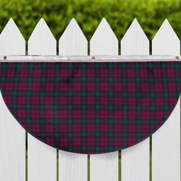 ScotsTee Shop Scottish Lindsay #2 Modern Clan Tartan Non-Pleated Fan Flag Bunting Banner