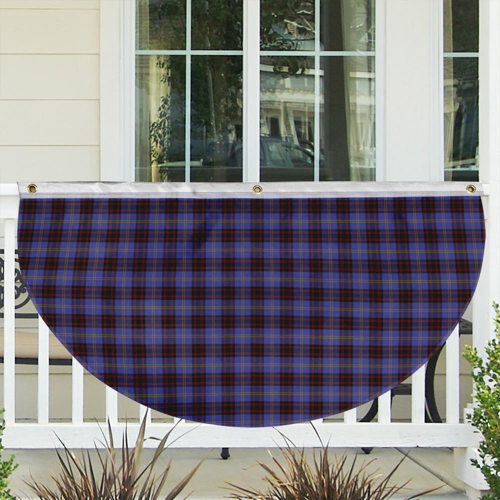 ScotsTee Shop Scottish Rutherford Tartan Non-Pleated Fan Flag Bunting Banner