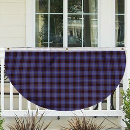 ScotsTee Shop Scottish Rutherford Tartan Non-Pleated Fan Flag Bunting Banner