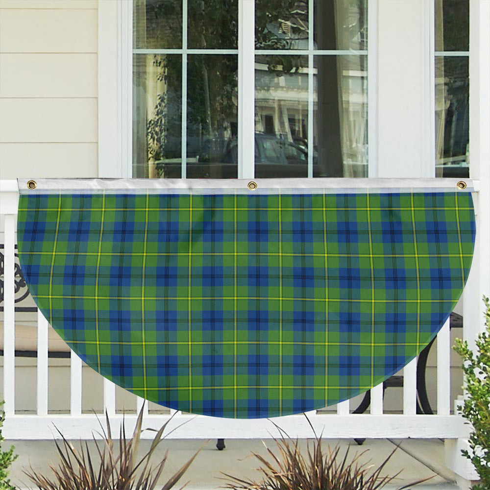 ScotsTee Shop Scottish Johnston Ancient Tartan Non-Pleated Fan Flag Bunting Banner