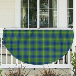 ScotsTee Shop Scottish Johnston Ancient Tartan Non-Pleated Fan Flag Bunting Banner