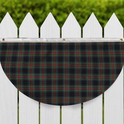 ScotsTee Shop Scottish Stewart Black Ancient Tartan Non-Pleated Fan Flag Bunting Banner