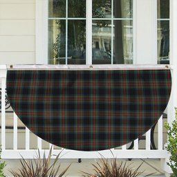 ScotsTee Shop Scottish Stewart Black Ancient Tartan Non-Pleated Fan Flag Bunting Banner