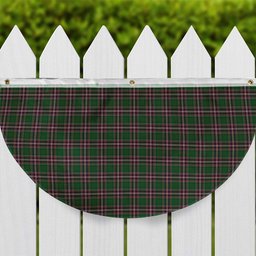 ScotsTee Shop Scottish MacFarlane Hunting Tartan Non-Pleated Fan Flag Bunting Banner