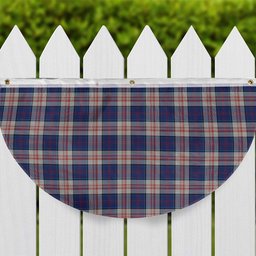 ScotsTee Shop Scottish Stewart of Appin Hunting Dress Tartan Non-Pleated Fan Flag Bunting Banner