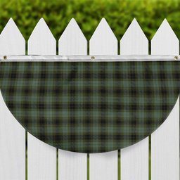 ScotsTee Shop Scottish MacIver Family Tartan Non-Pleated Fan Flag Bunting Banner