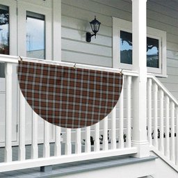 ScotsTee Shop Scottish McRae Hunting Weathered Tartan Non-Pleated Fan Flag Bunting Banner