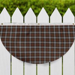 ScotsTee Shop Scottish McRae Hunting Weathered Tartan Non-Pleated Fan Flag Bunting Banner