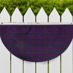 ScotsTee Shop Scottish Wardlaw Tartan Non-Pleated Fan Flag Bunting Banner