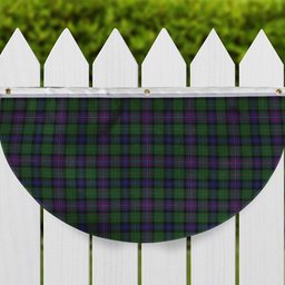 ScotsTee Shop Scottish Rankine Tartan Non-Pleated Fan Flag Bunting Banner