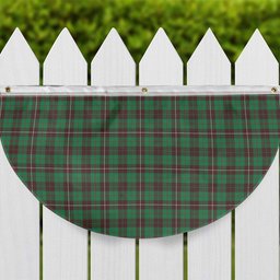 ScotsTee Shop Scottish MacKinnon Hunting Ancient Tartan Non-Pleated Fan Flag Bunting Banner