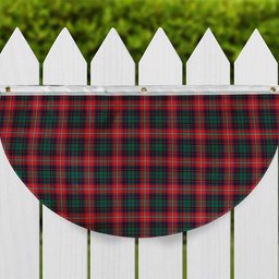 ScotsTee Shop Scottish Rattray of Lude Modern Tartan Non-Pleated Fan Flag Bunting Banner