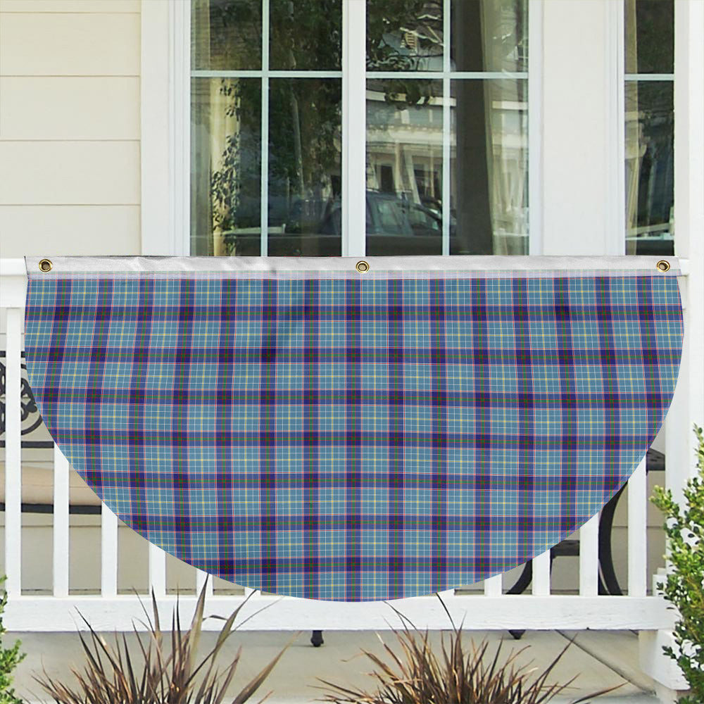 ScotsTee Shop Scottish Texas Bluebonnet Tartan Non-Pleated Fan Flag Bunting Banner