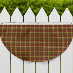 ScotsTee Shop Scottish McMillan Old Weathered Tartan Non-Pleated Fan Flag Bunting Banner