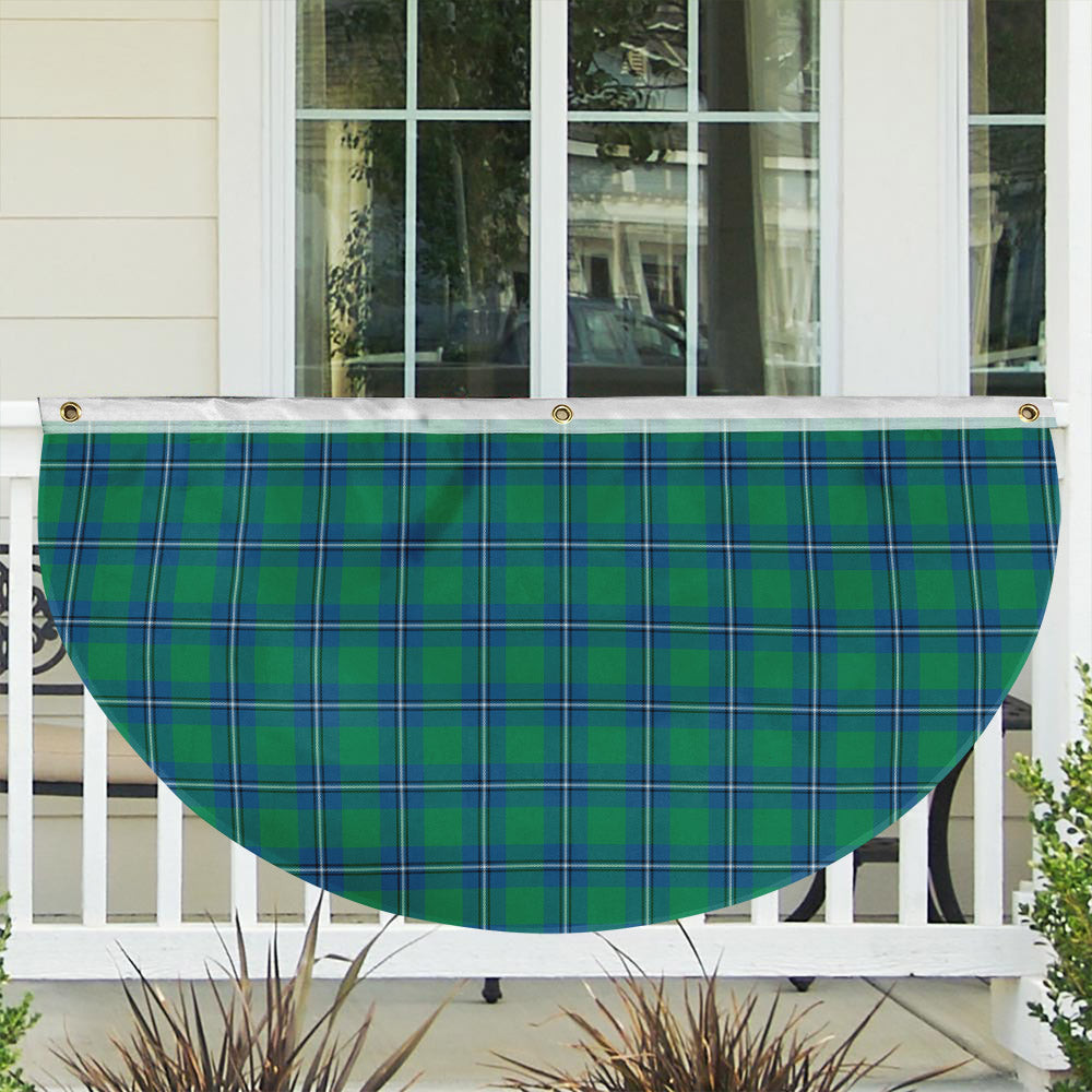 ScotsTee Shop Scottish Irvine Ancient Tartan Non-Pleated Fan Flag Bunting Banner